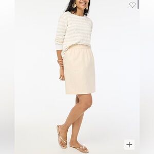 NEW J Crew Factory City Paperbag Skirt in Beige Size 14